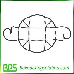 paper bow packaging template