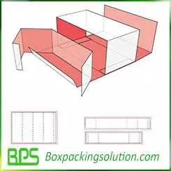paperboard box with insert design template