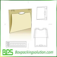 paperboard file folder die line template