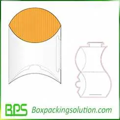 pillow box design template