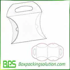 pillow box with hook up design template
