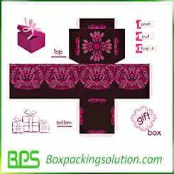present box design template