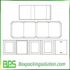rigid cardboard piece template