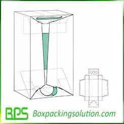 rigid corrugated packaging box design template