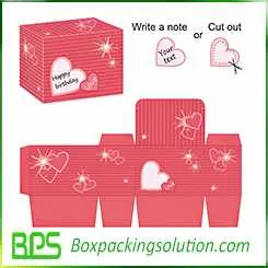 romantic designed box template