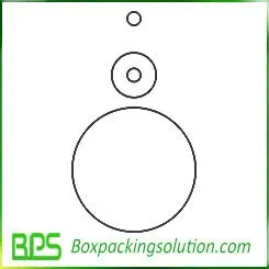round paperboard piece template