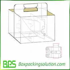 six pack beer carrier box packaging design template