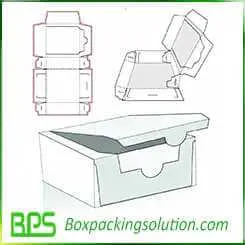 snack food packaging box design templates