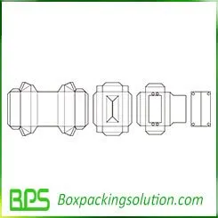 socks packaging box template