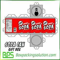 soda can gift box design
