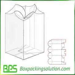 special shape packaging box design layout