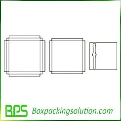 top bottom paperboard box template