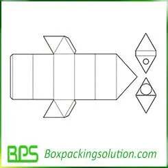 triangle insert packaging template