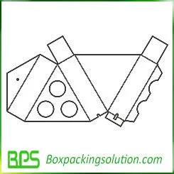 triangle pizza box design templates
