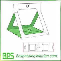 triangle shape cardboard holder design template