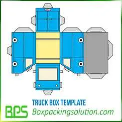 truck box template truck toy for child