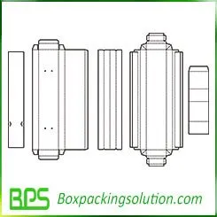 underwear folding box template