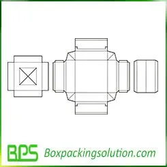 underwear packaging box template