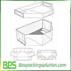 unique shape box with lid design