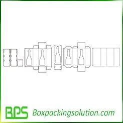 wine box template design