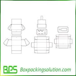 wine box template kitchenware packaging box template