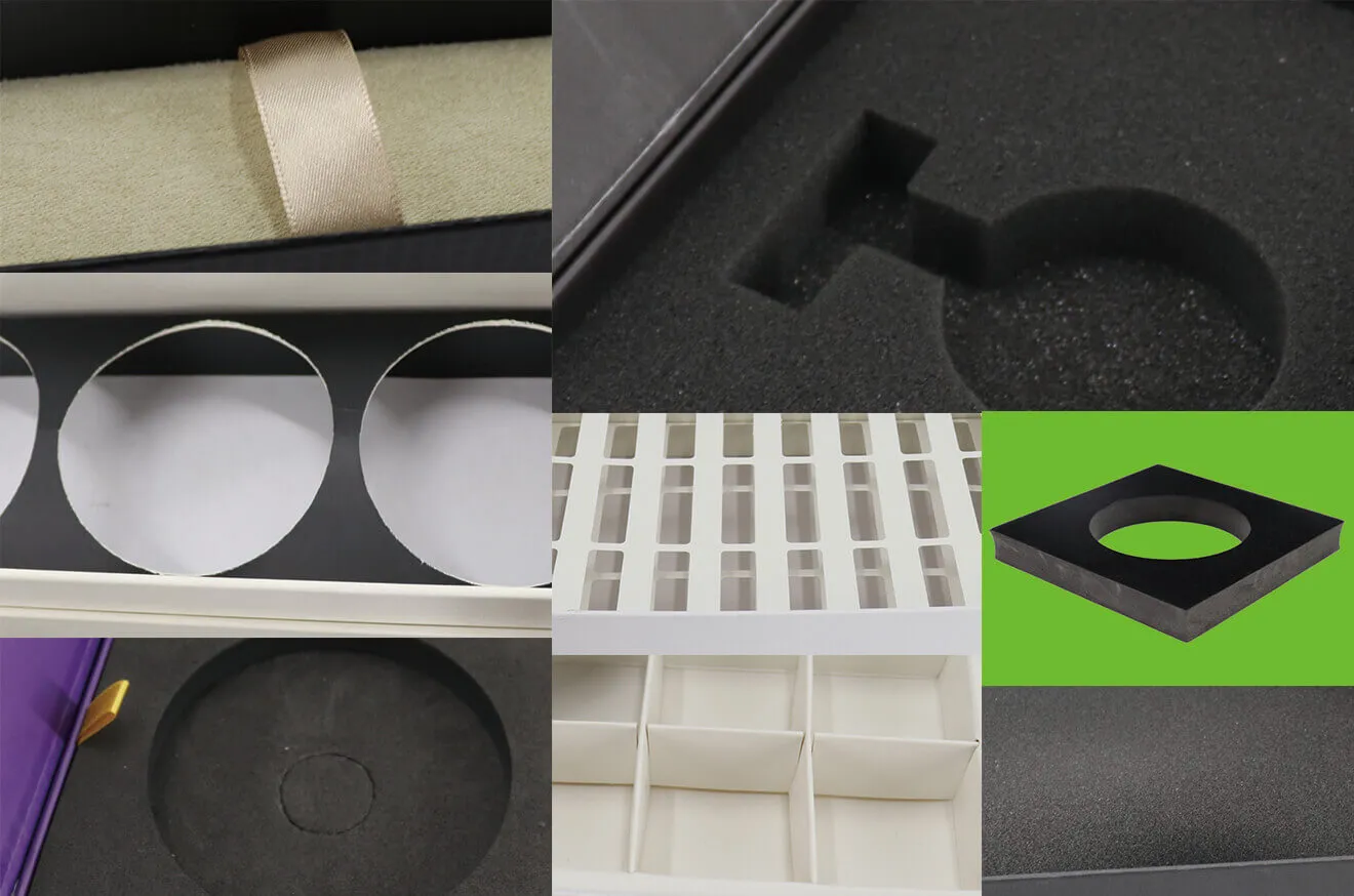 Variety insert options for custom magnetic boxes