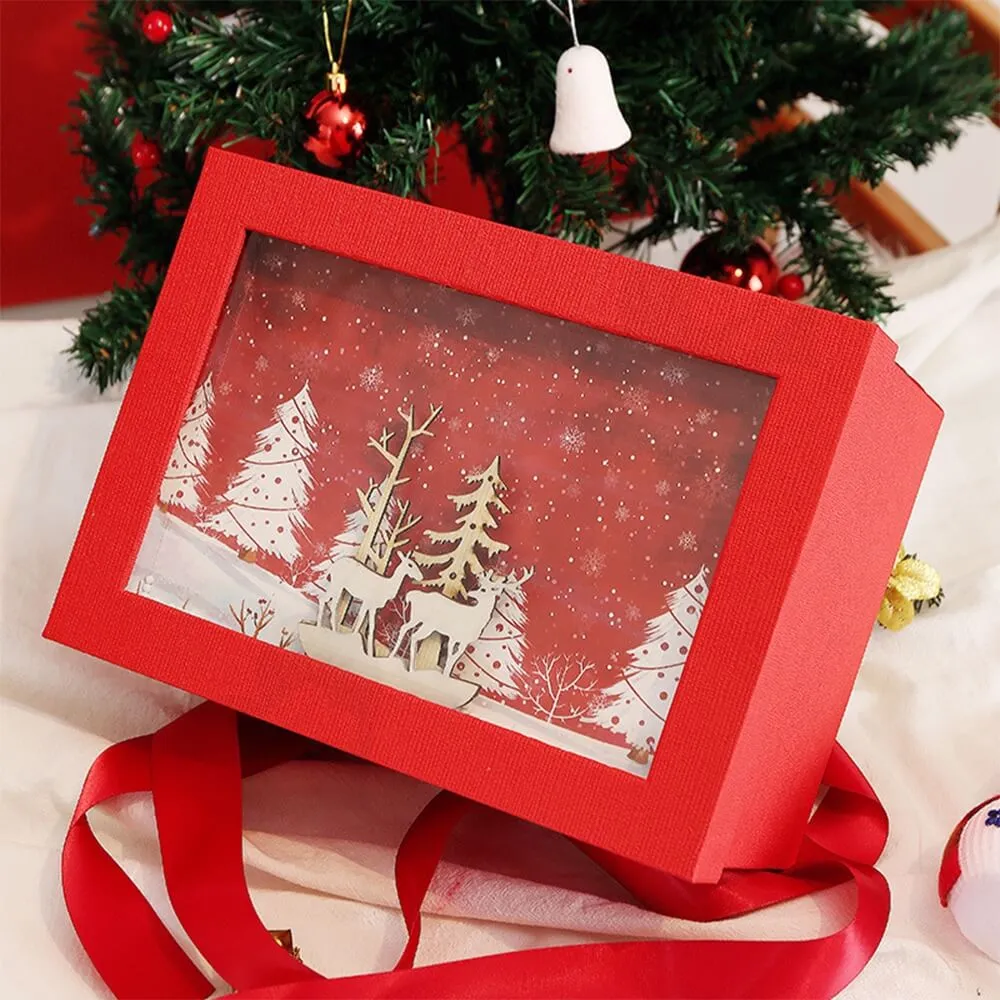 3D Effect Christmas Season Apparel Packaging Box Side View Six