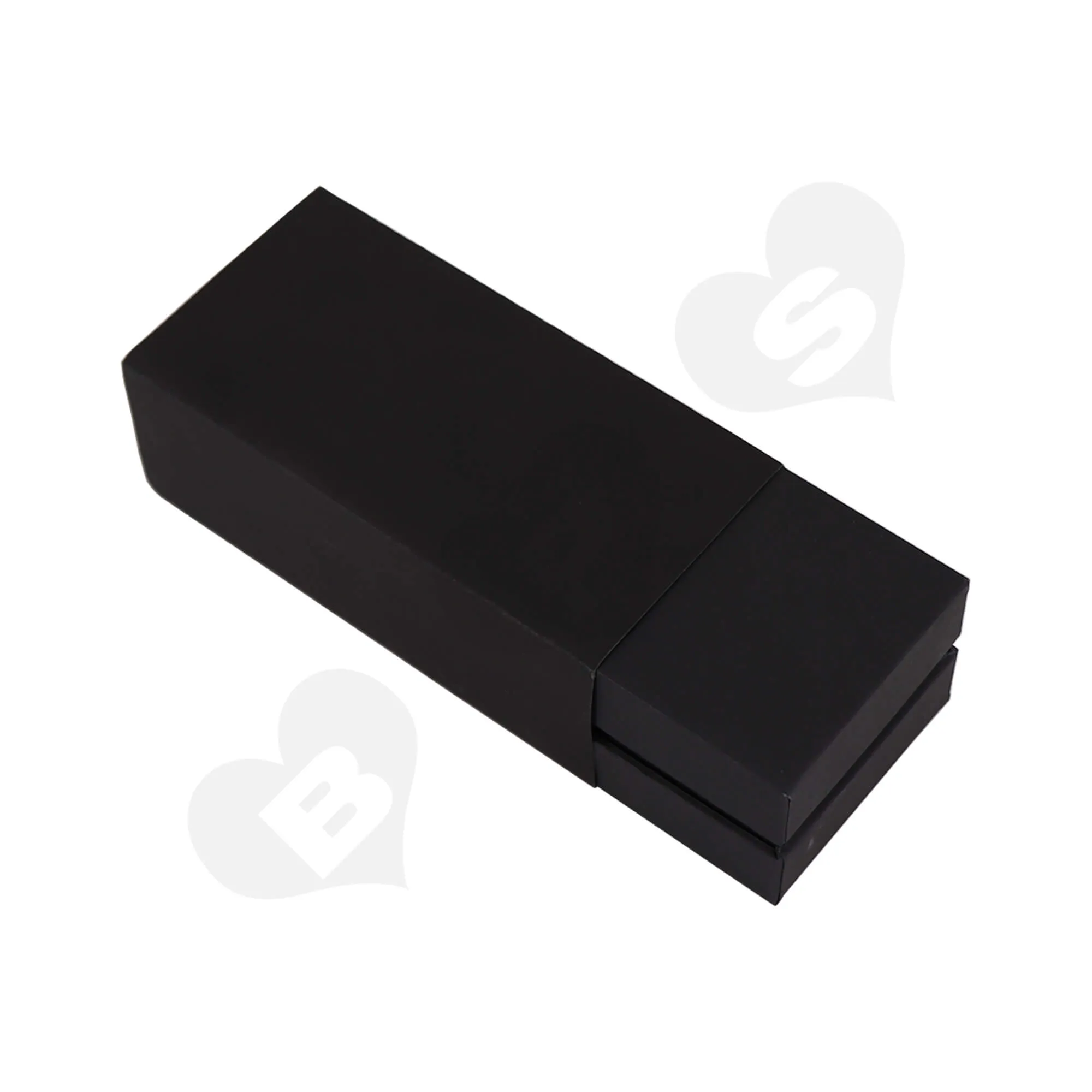 Cardboard Hinged Lid Rigid Gift Box With Sleeve For Packing Perfume Atomizer Side View Three