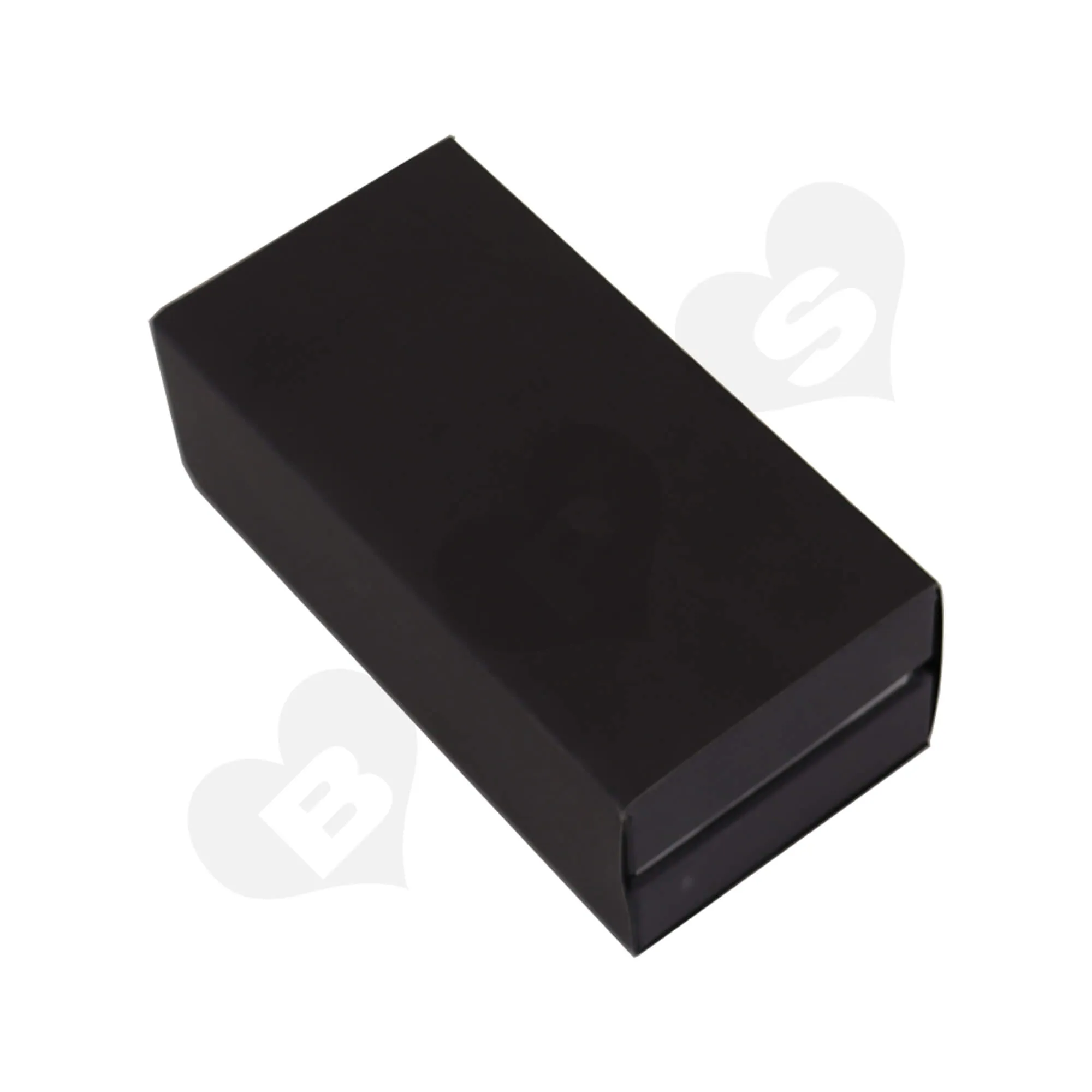 Cardboard Hinged Lid Rigid Gift Box With Sleeve For Packing Perfume Atomizer Side View Two