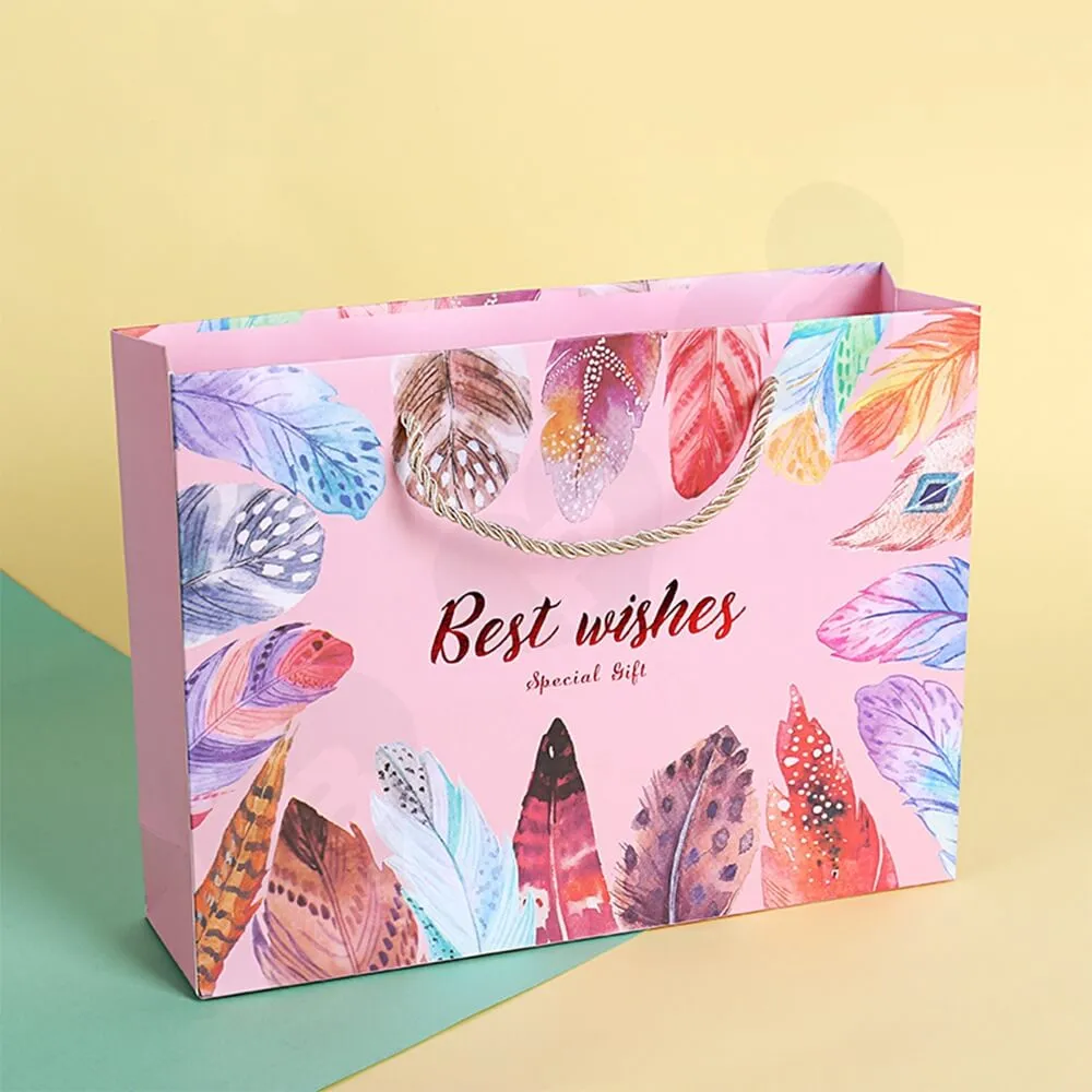 Christmas Gift Packaging Box And Bag Side View Two