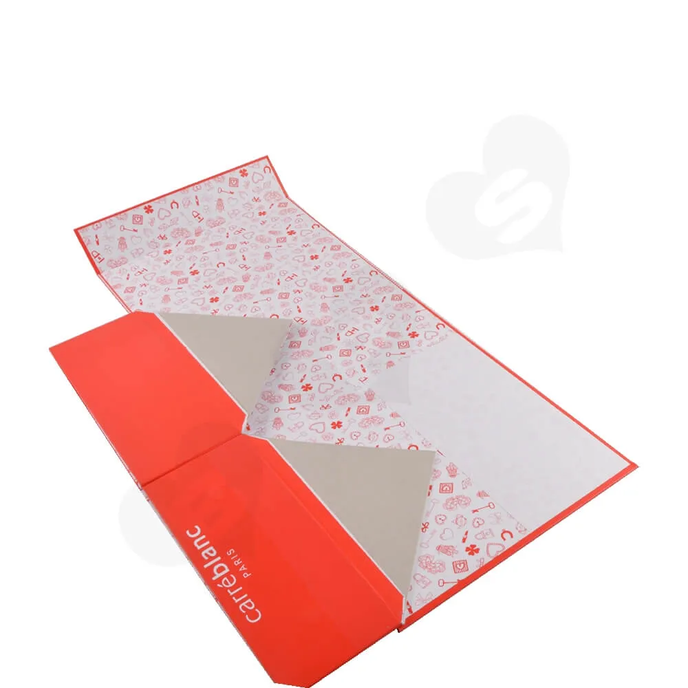 Collapsible Gift Box For Christmas Apparel Side View Two