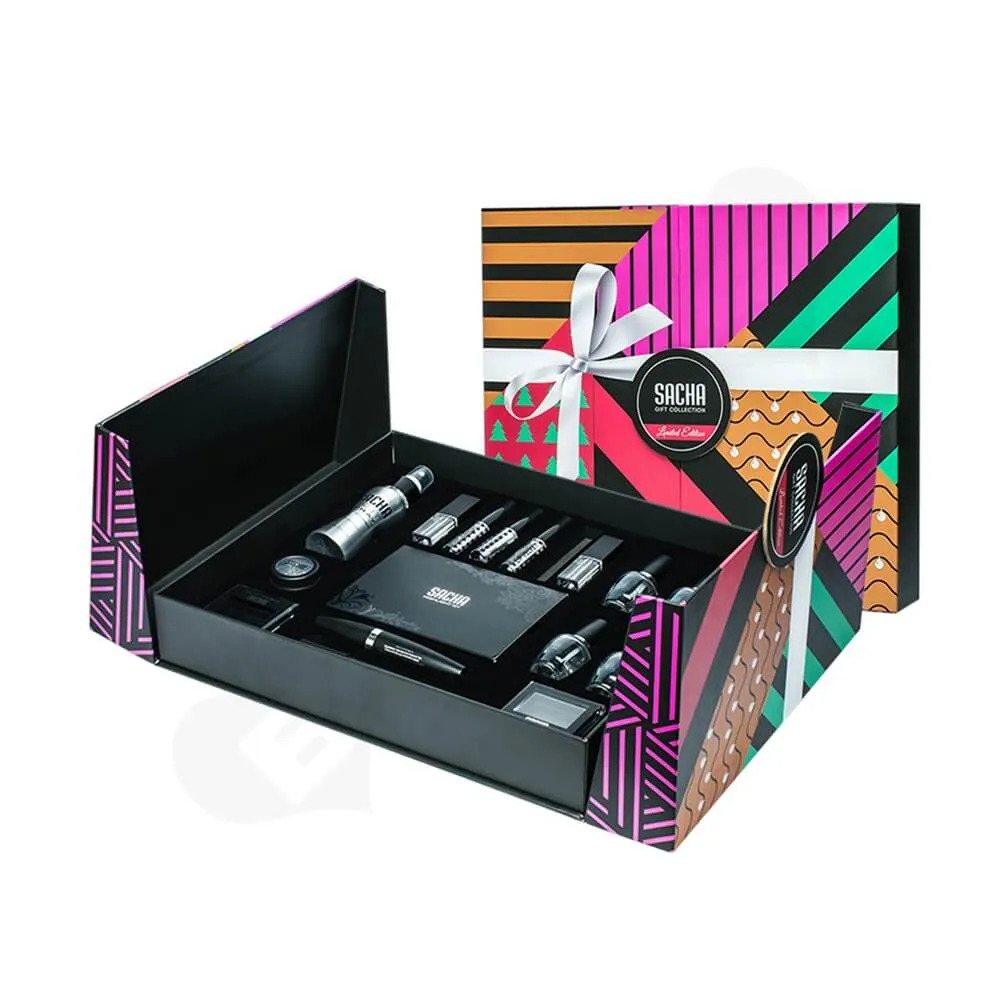 Custom Branded Nail Polish Packaging Box Christmas Color Side View One