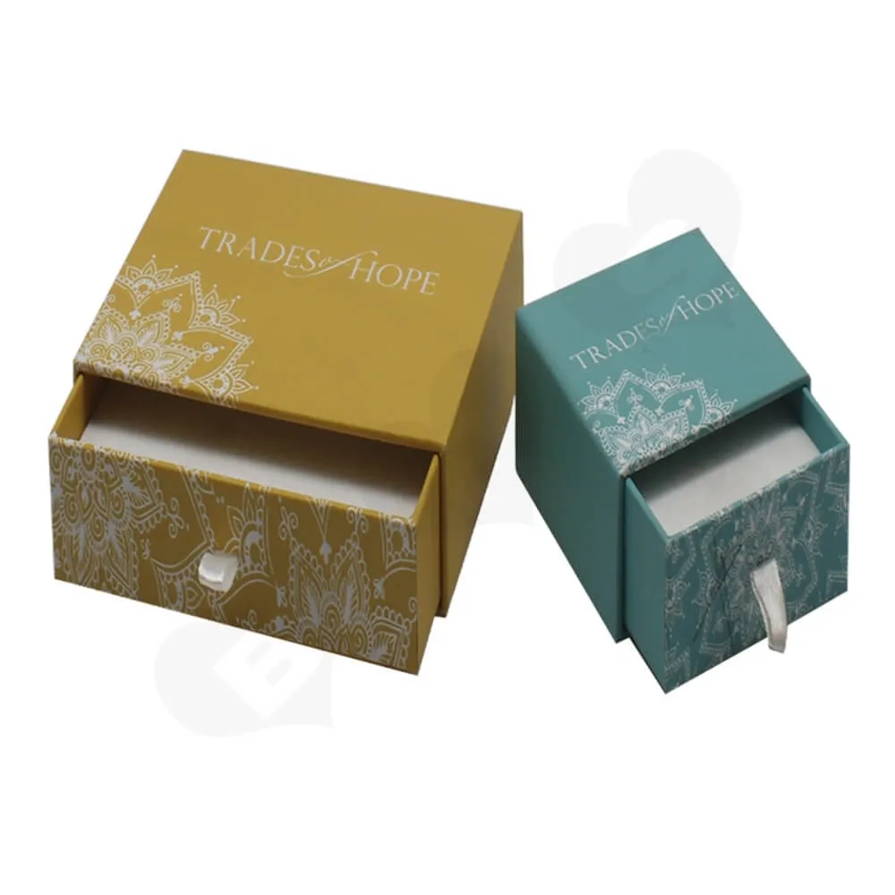 Custom Cardboard Drawer Box For Christmas Gifts Side View One