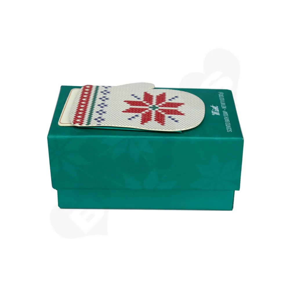 Custom Christmas Gift Box For Scented Bath Soap Side View Five