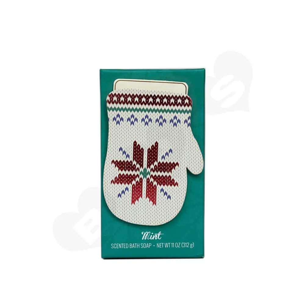 Custom Christmas Gift Box For Scented Bath Soap Side View Two