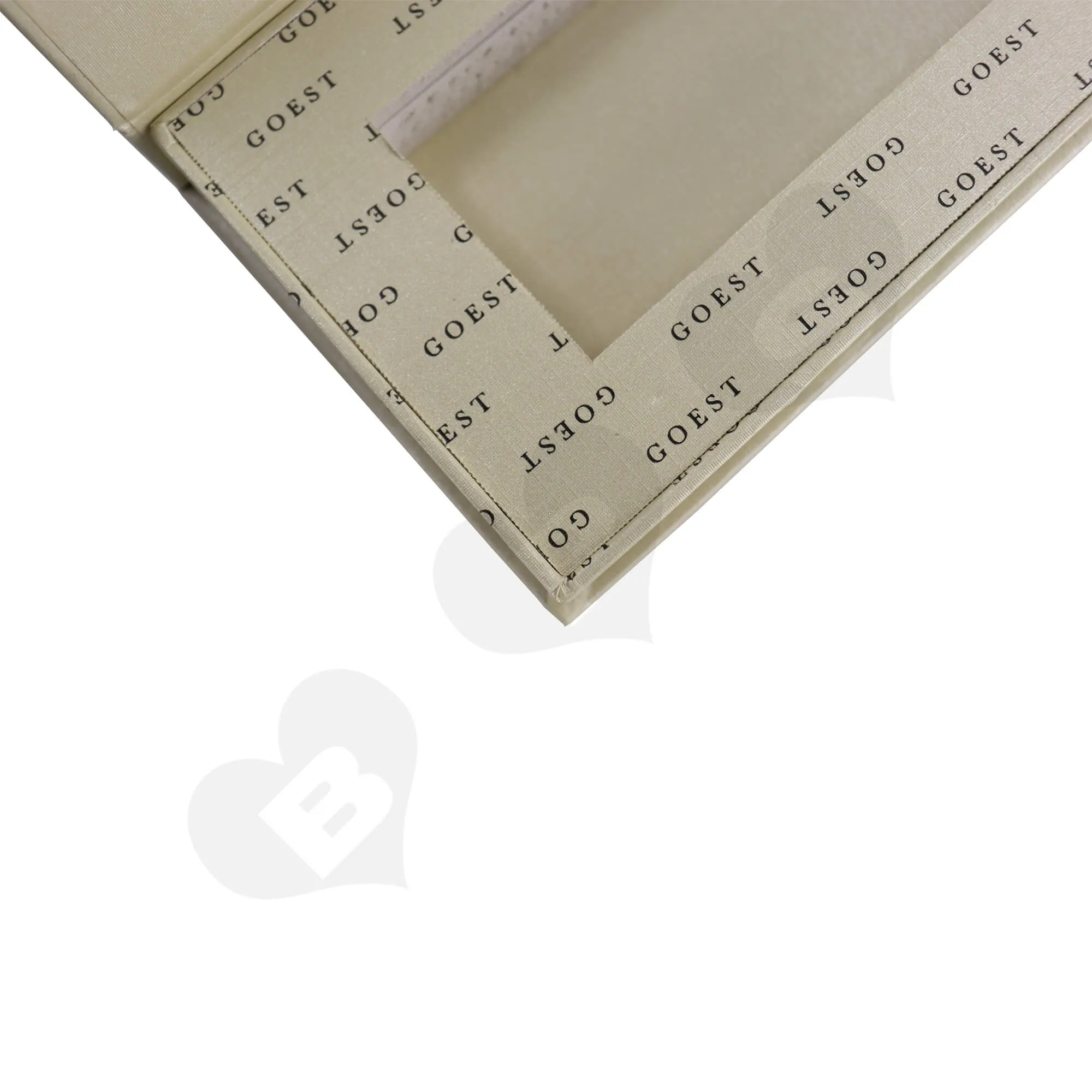 Custom Hinged Lid Book Shape Box For Packing Perfume Trial Kit Side View Two