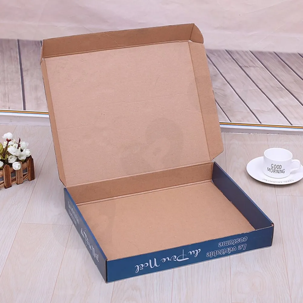 Custom Printed Christmas Apparel Shipping Packaging Box Side View Five