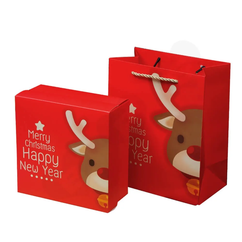 Custom Printed Folding Carton For Christmas Gift Side View One