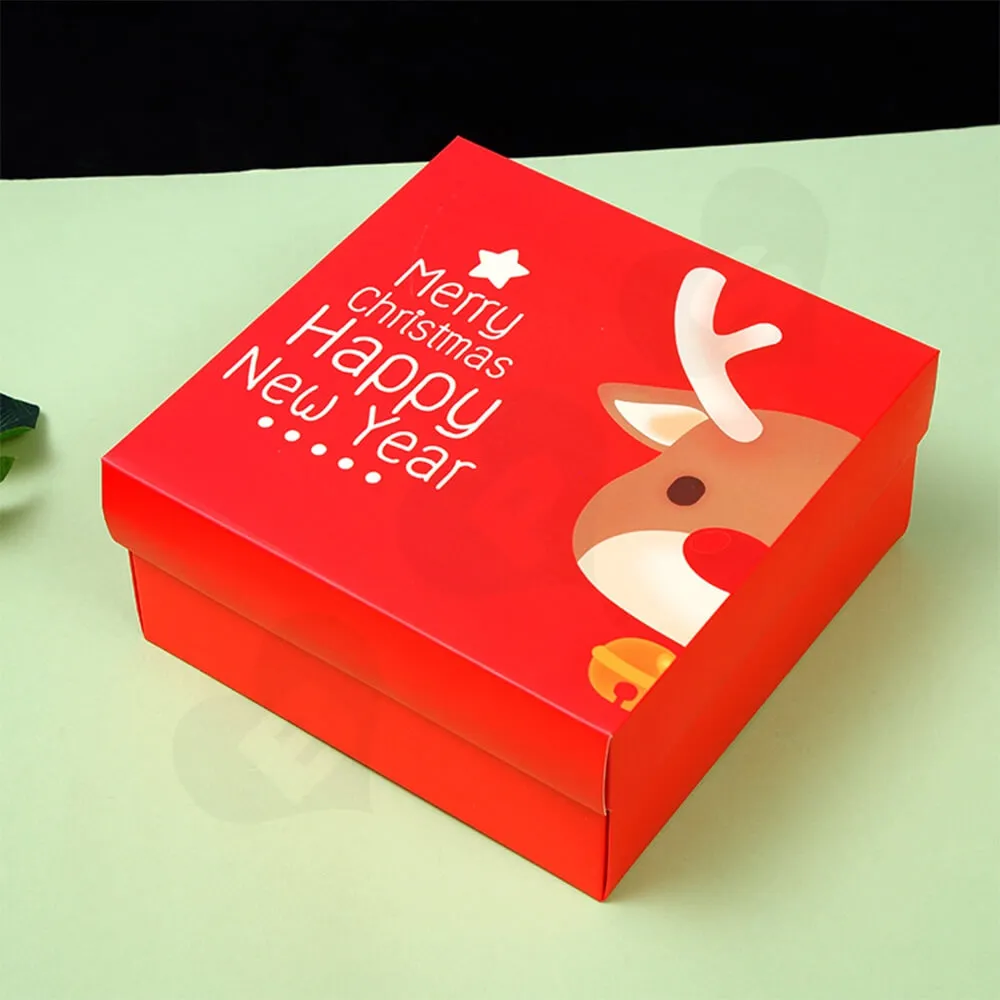 Custom Printed Folding Carton For Christmas Gift Side View Two