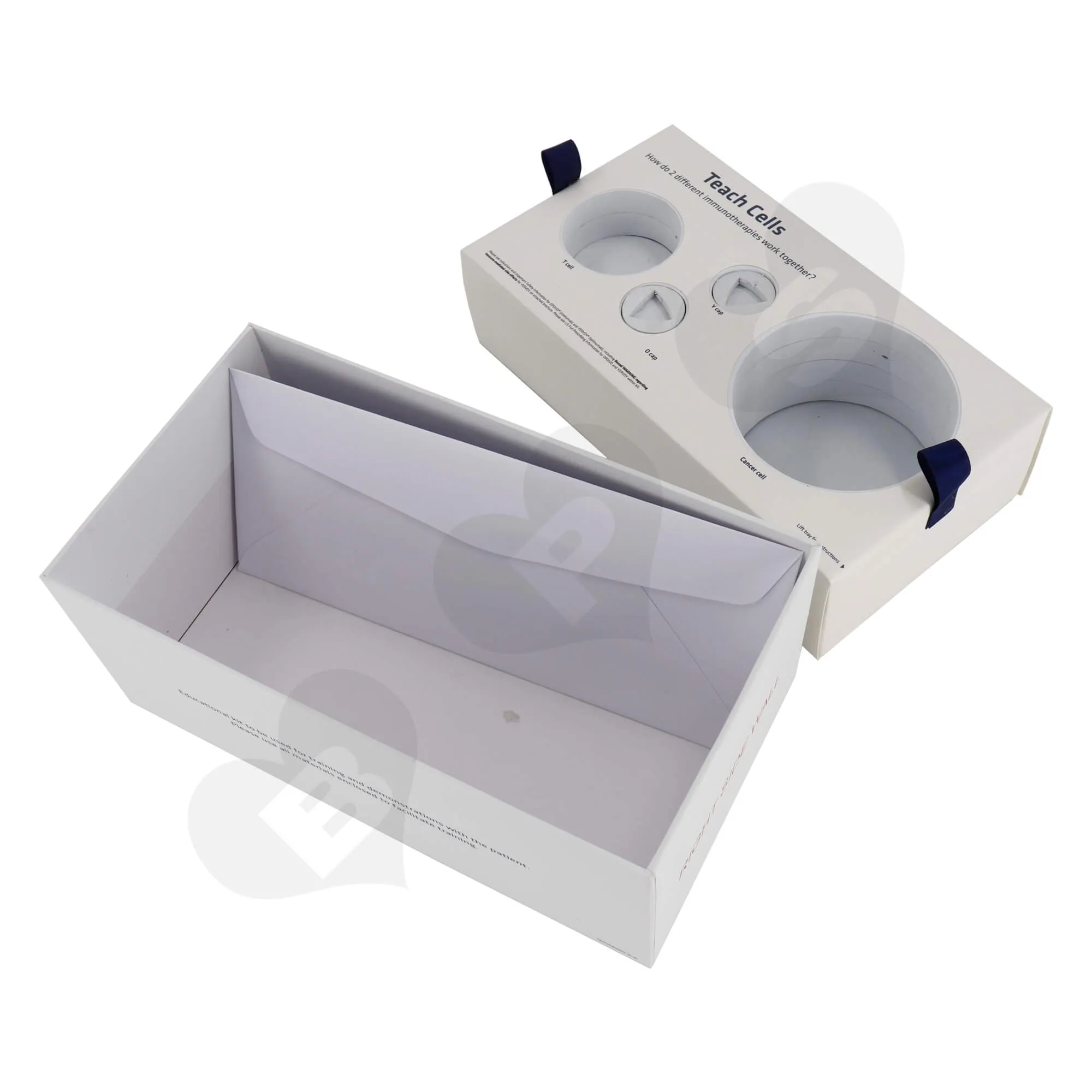 Custom Printed Rigid Cardboard Tray With Plastic Sleeve For Packing Electronic Device Kit Side View Four