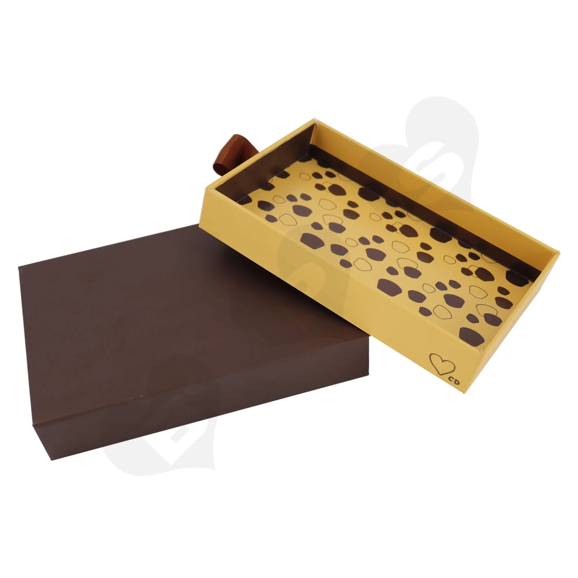 Customizable Cardboard Drawer Box For Packing Dessert Side View Five