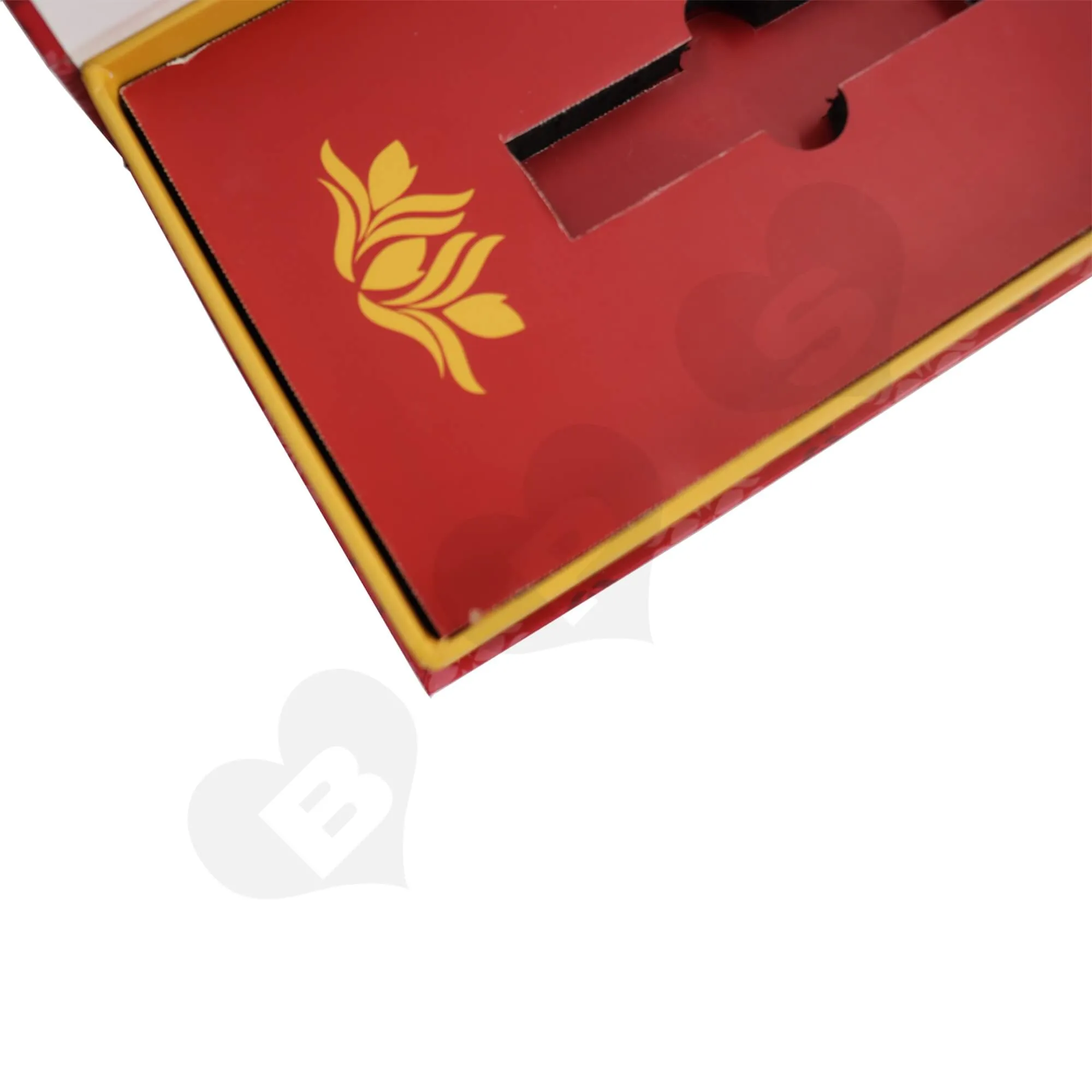 Rigid Cardboard Gift Box With Foam Insert For Packing Men Perfume Side View Three