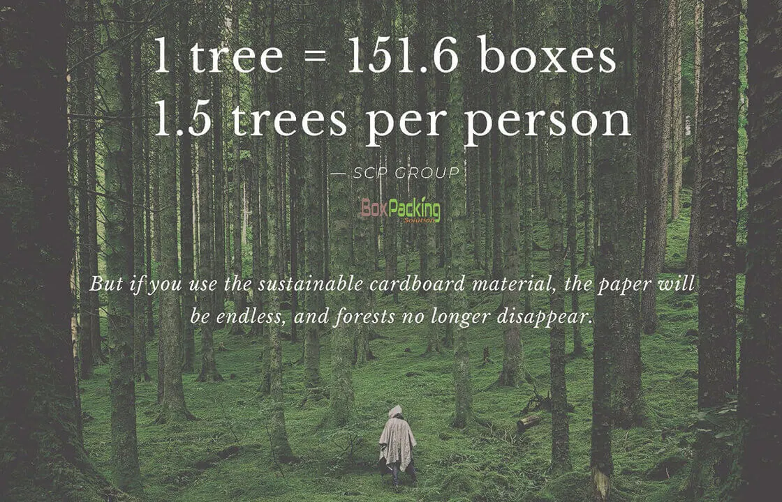 Use Sustainable Cardboard Material To Protect The Forest