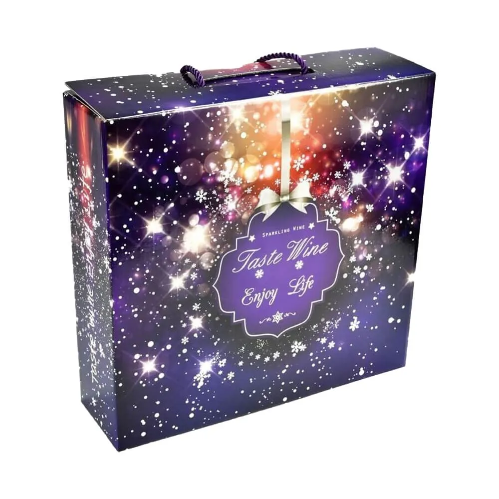Custom Corrugated Wine Carton Box Side View Five