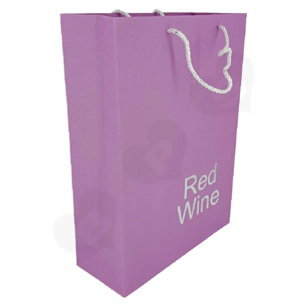 Custom Die Cut Gift Box For Red Wine Side View Five