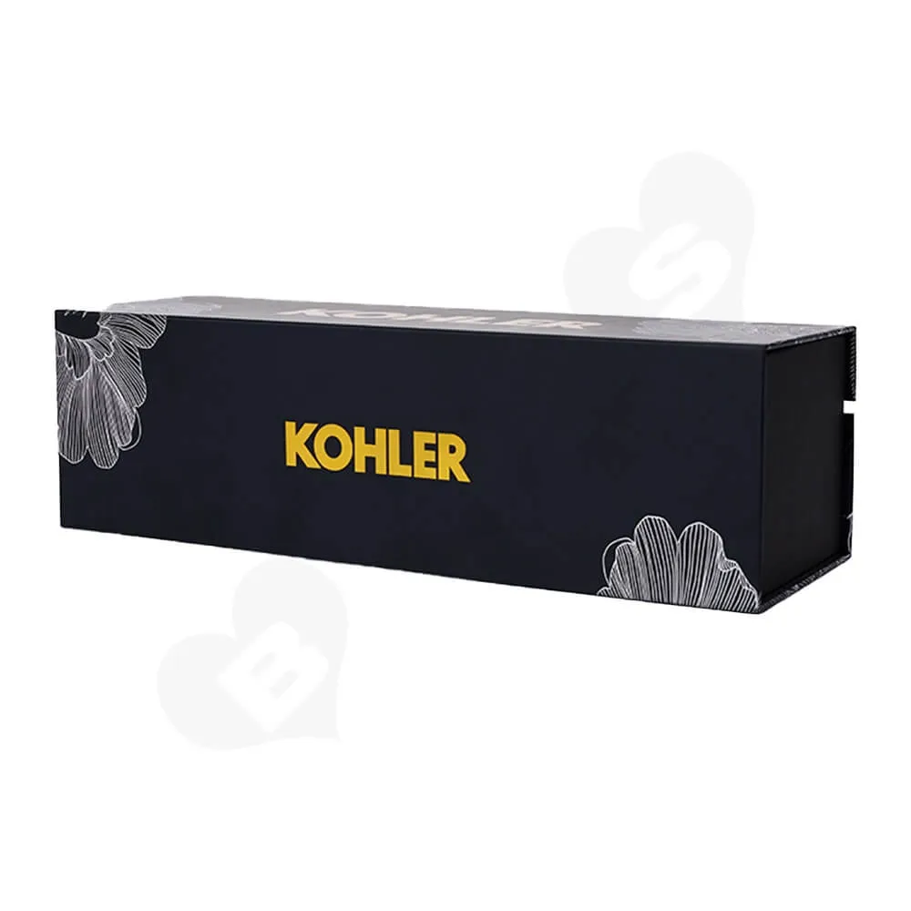 Custom Printed Cardboard Magnetic Closure Box For Wine Side View Five