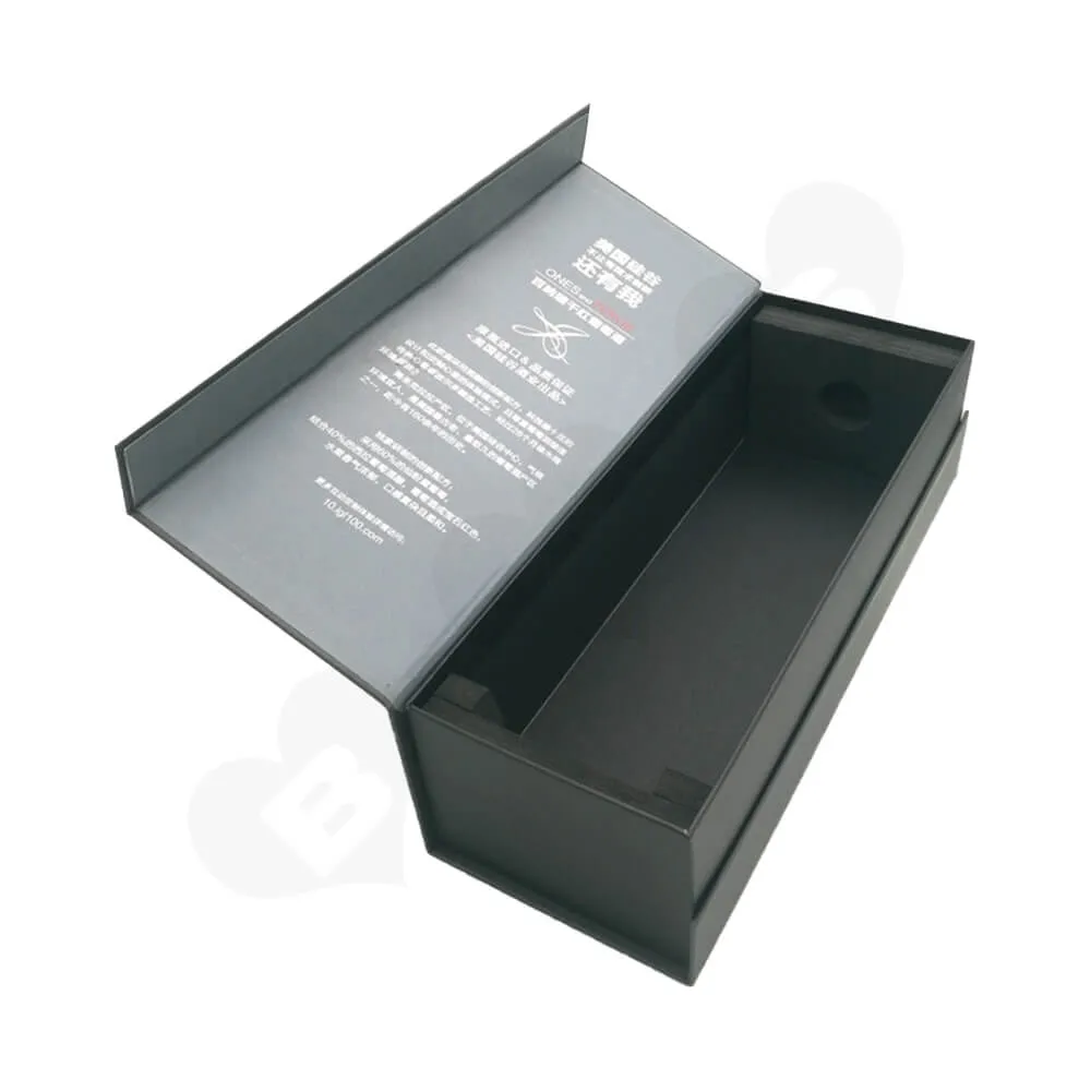 Custom Printed Matte Finish Gift Box For Wine Side View Three