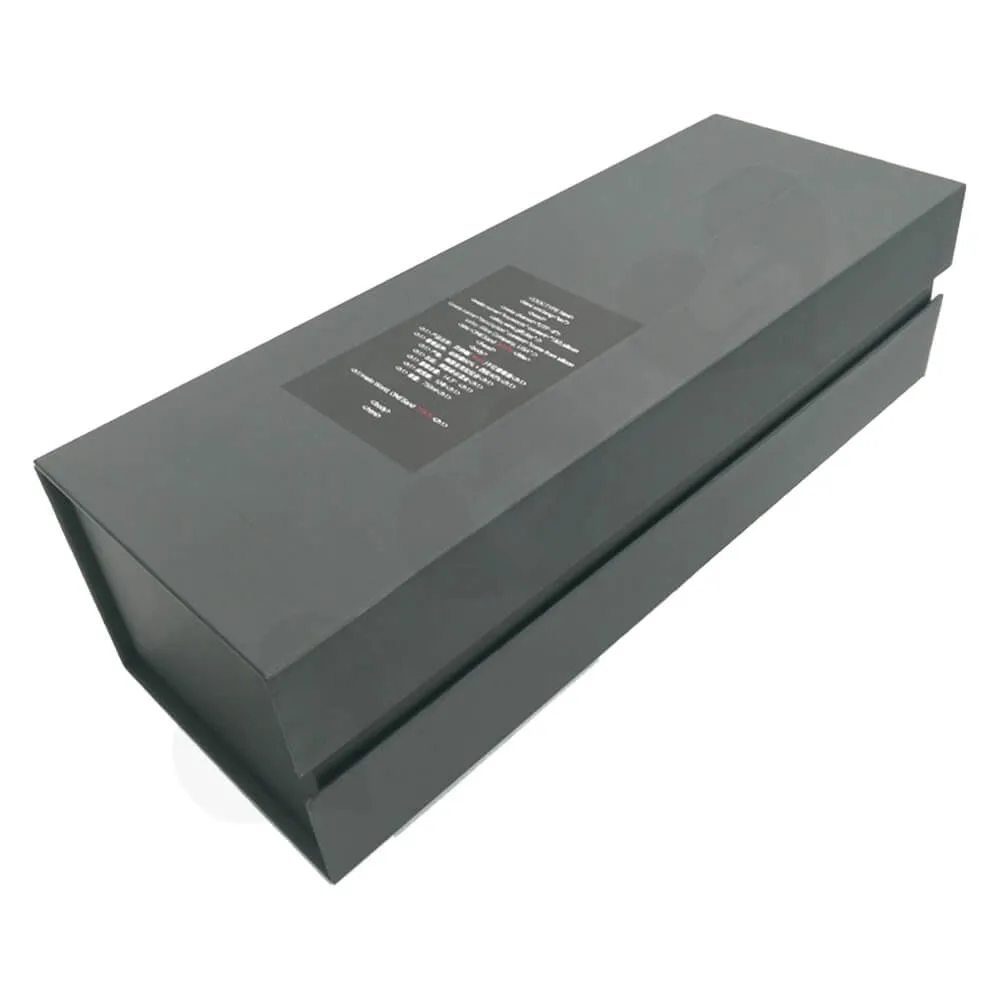 Custom Printed Matte Finish Gift Box For Wine Side View Two