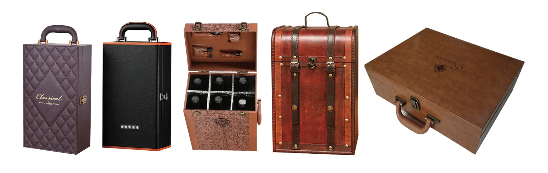 Leather Wine Box Suitcase