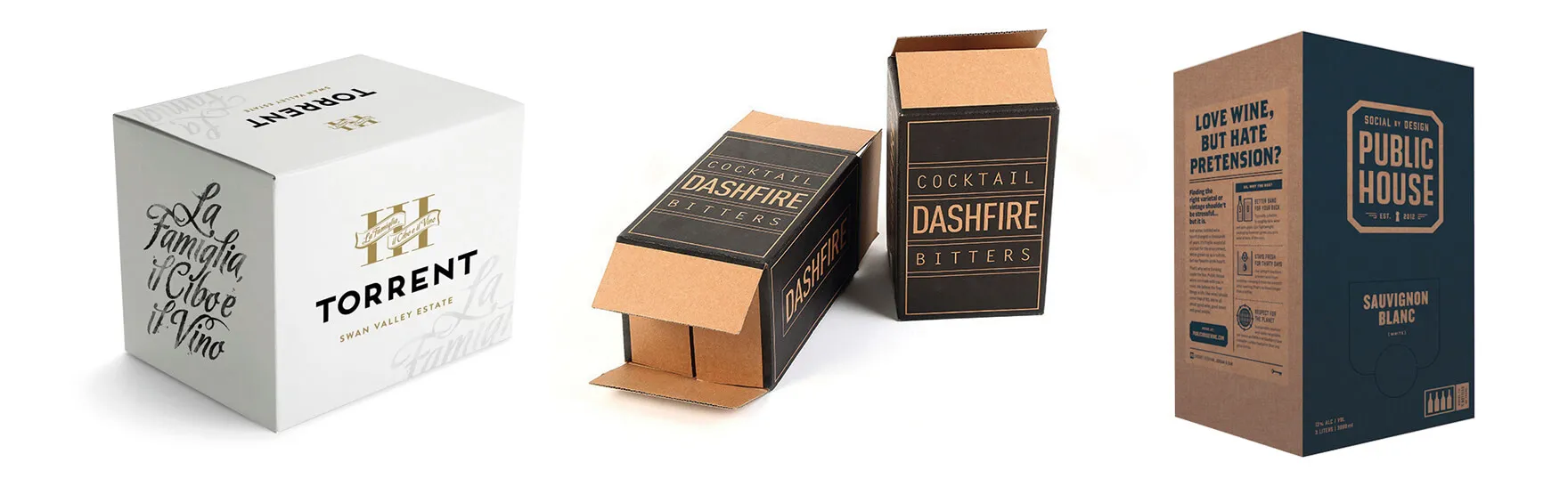 RSC Style Shipping Box For Wine Bottles